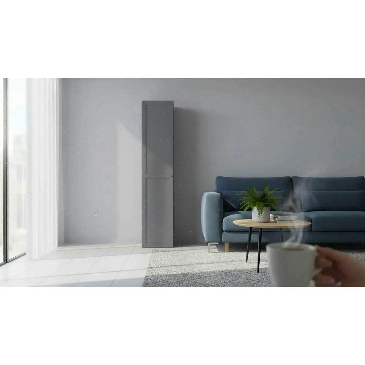Dulap FLEX, gri grafit, PAL, cu o usa, 50x66x240 cm