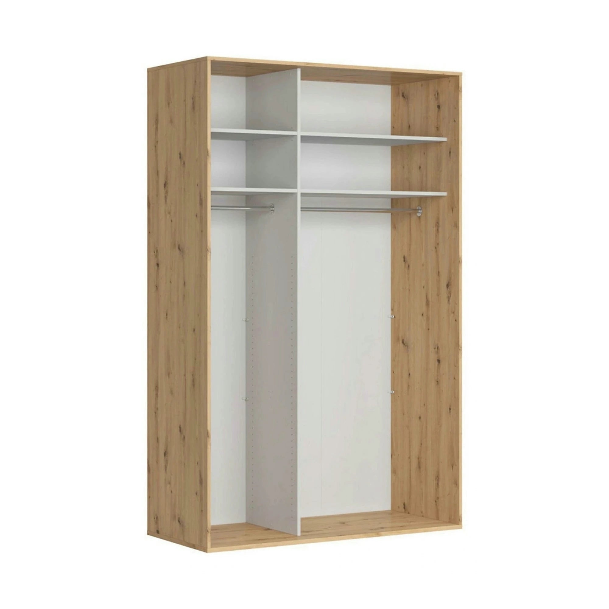 Dulap FLEX, stejar artisan/gri grafit, PAL, cu 2 usi, 150x66x240 cm