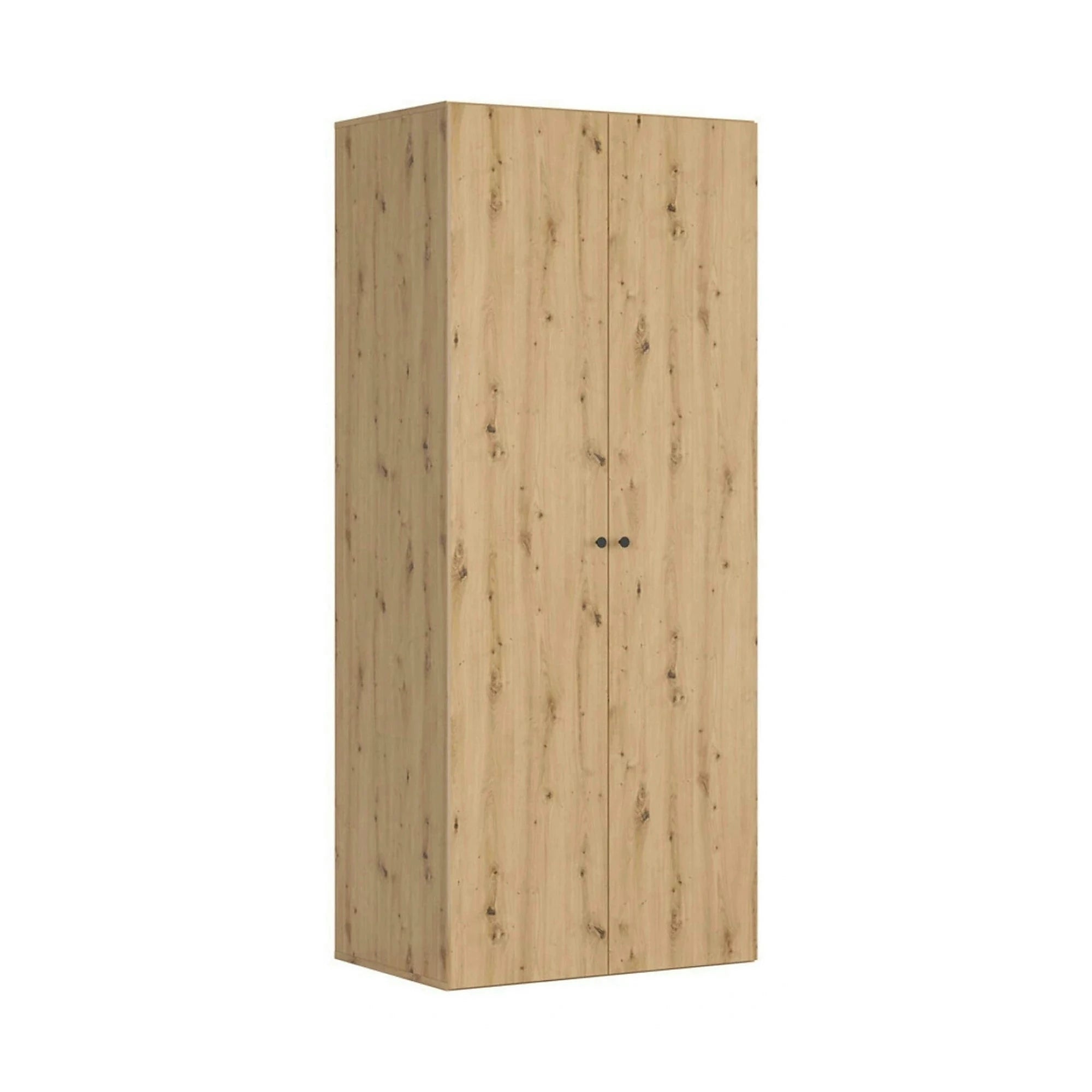 Dulap FLEX, stejar artisan, PAL, cu 2 usi, 100x66x240 cm