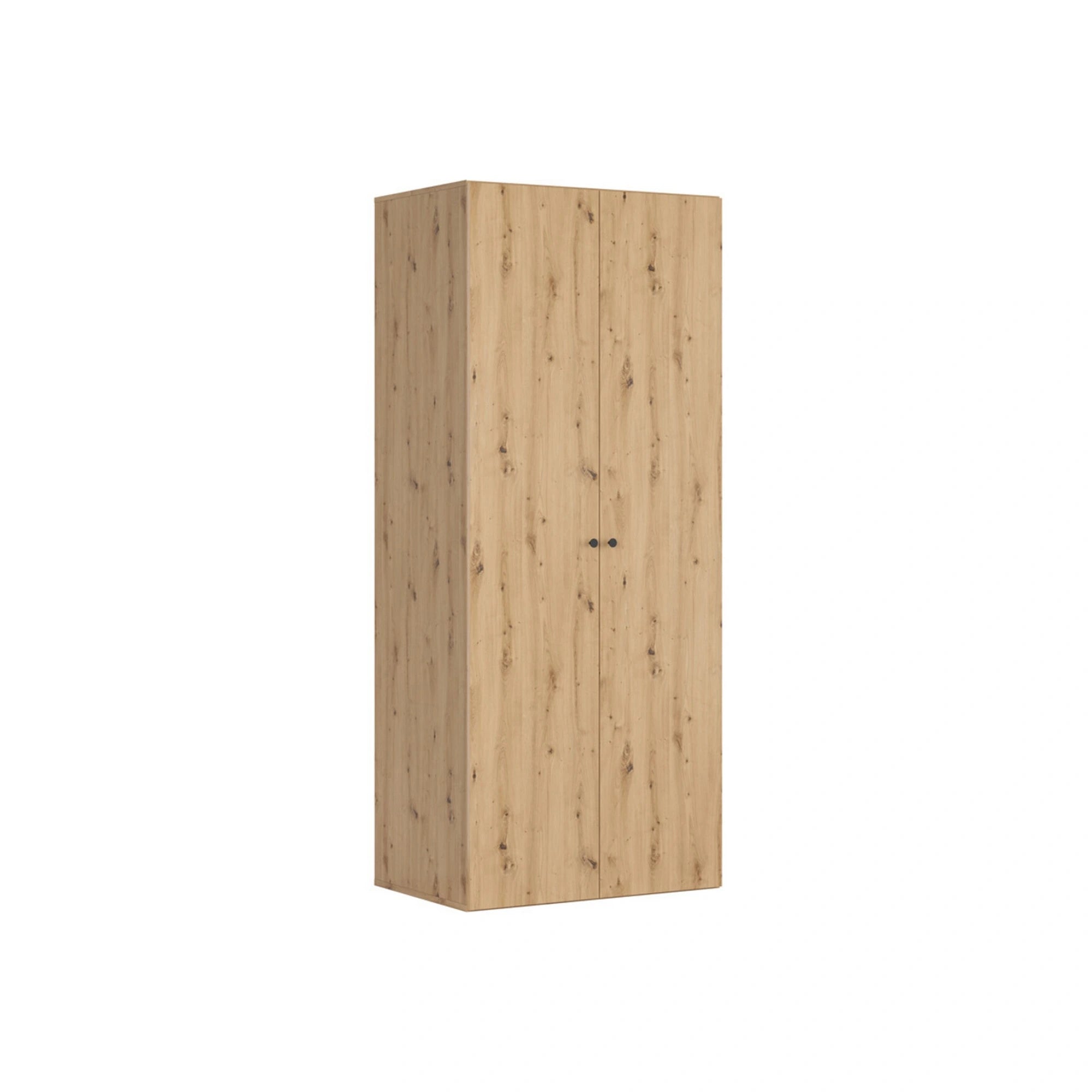 Dulap FLEX, stejar artisan, PAL, cu 2 usi, 100x66x240 cm