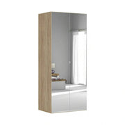 Dulap FLEX, stejar sonoma, PAL, cu 2 usi, 100x66x240 cm