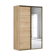 Dulap FLEX, stejar sonoma, PAL, cu 2 usi, 150x66x240 cm
