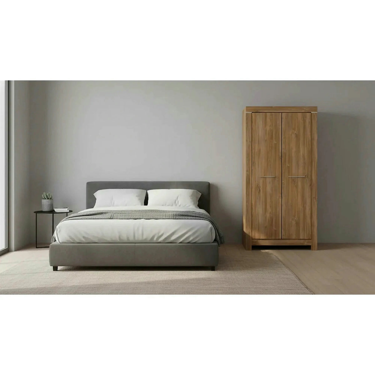 Dulap GENT, stejar stirling, PAL laminat, 98x58x201 cm