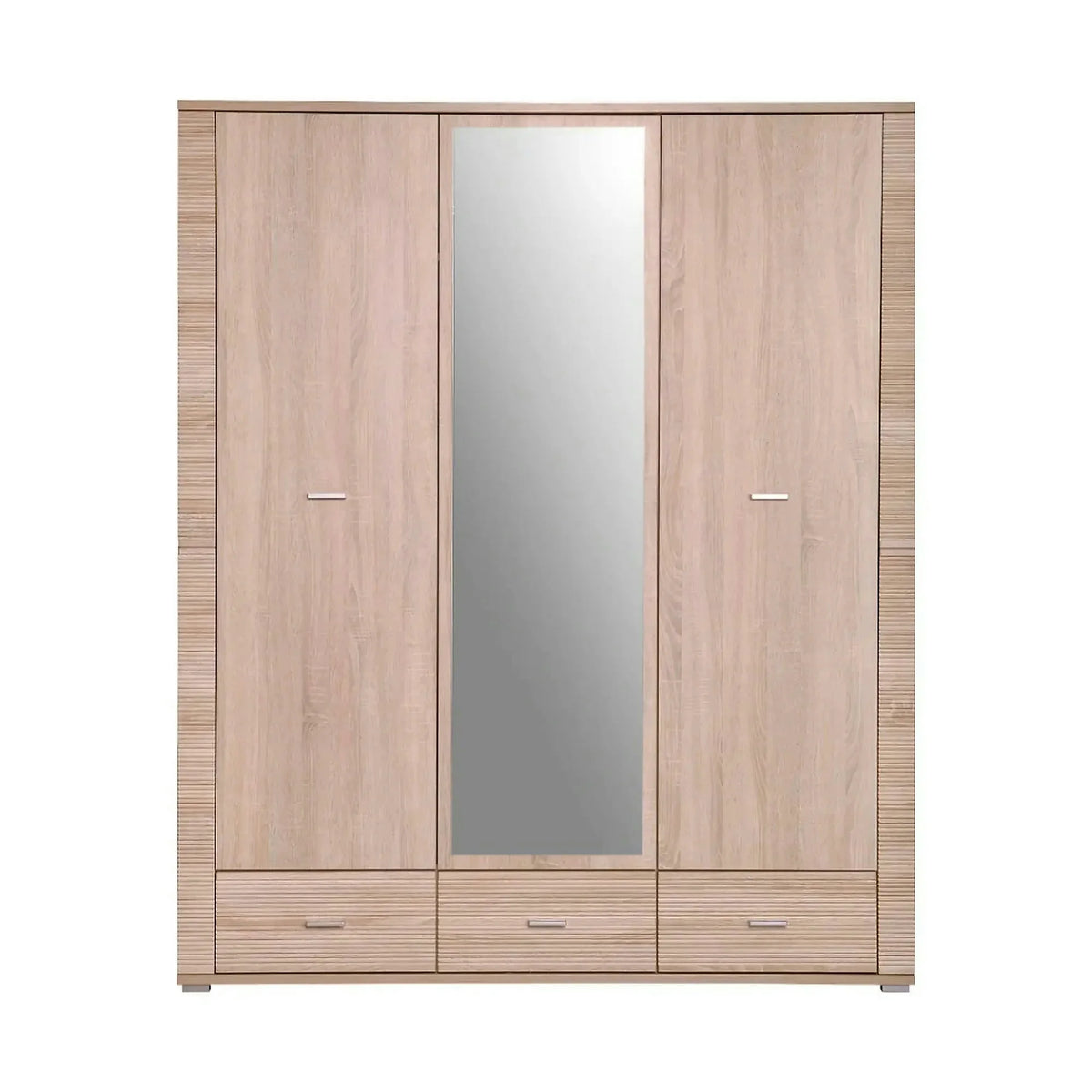 Dulap GRAND tip 2, stejar sonoma, PAL laminat, cu 3 usi si 3 sertare, 161x55x192 cm