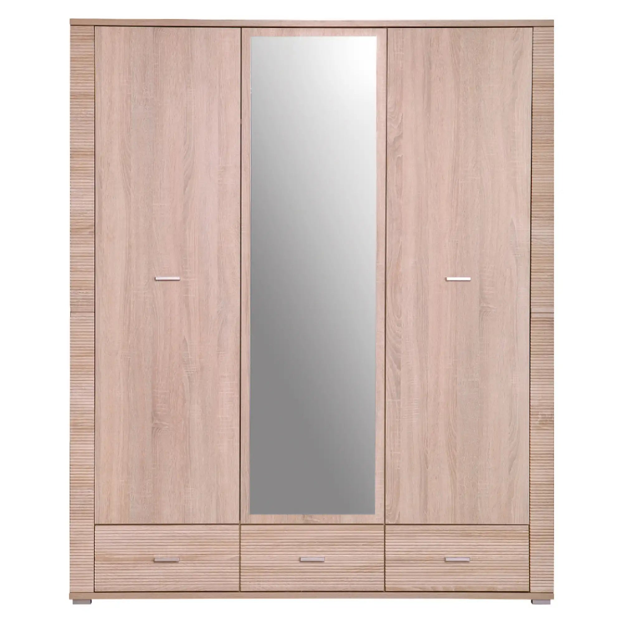 Dulap GRAND tip 2, stejar sonoma, PAL laminat, cu 3 usi si 3 sertare, 161x55x192 cm