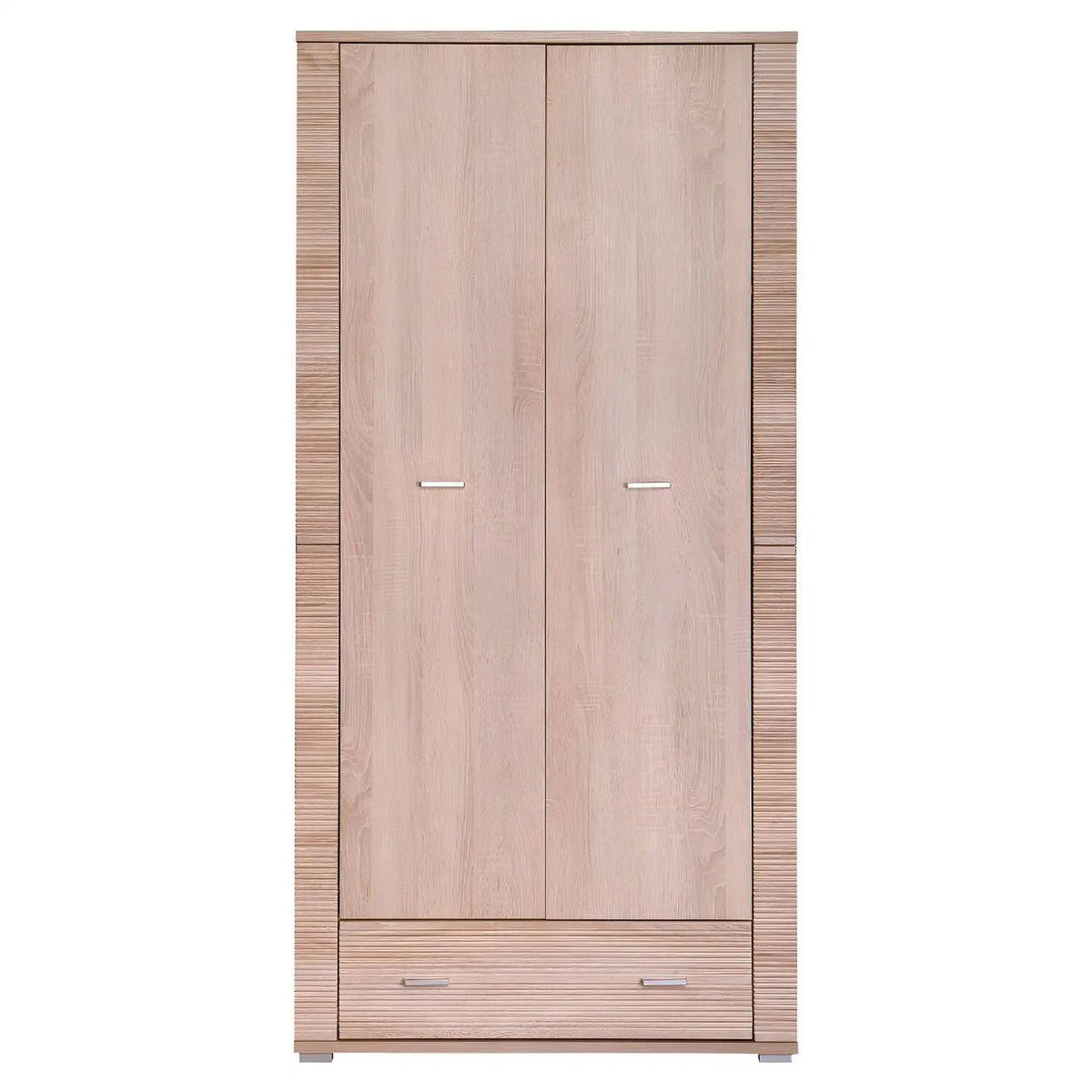 Dulap GRAND tip 3, stejar sonoma, PAL laminat, cu 2 usi si un sertar, 93x55x192 cm