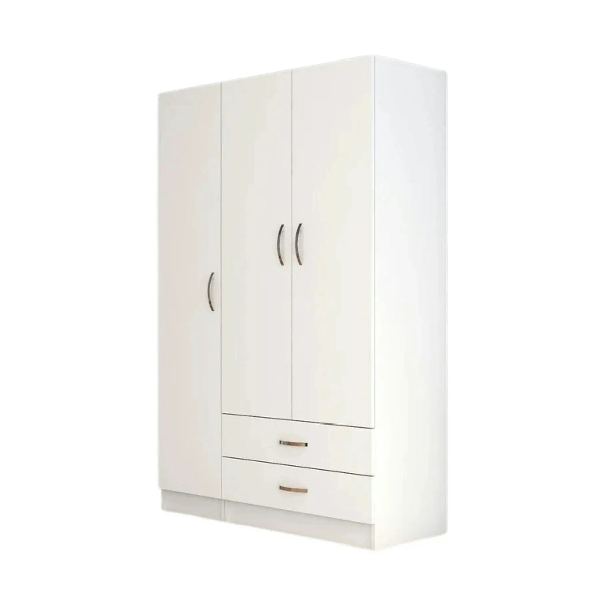 Dulap GRD0501, alb, PAL melaminat, cu 3 usi si 2 sertare, 120x47x182 cm