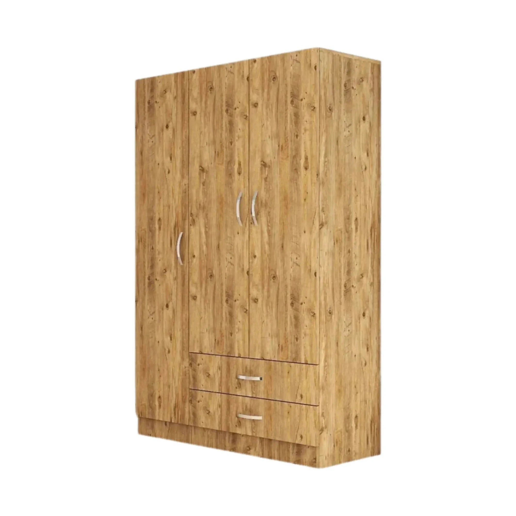Dulap GRD0502, stejar, PAL melaminat, cu 3 usi si 2 sertare, 120x47x182 cm