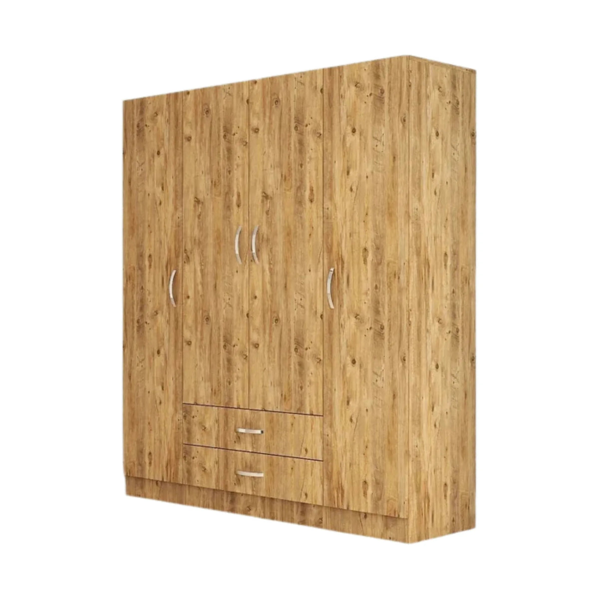 Dulap GRD0602, stejar, PAL melaminat, cu 4 usi si 2 sertare, 160x47x182 cm