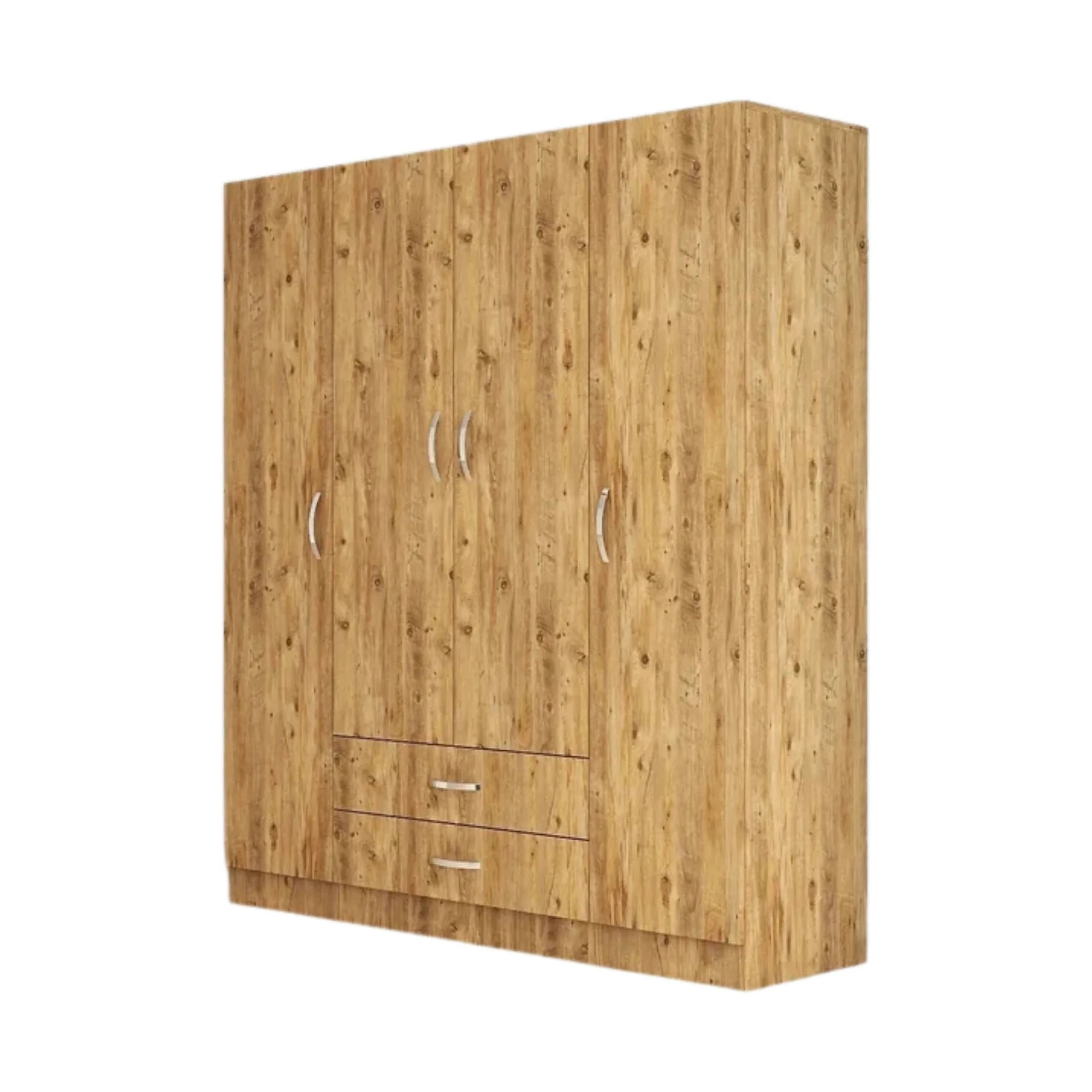 Dulap GRD0602, stejar, PAL melaminat, cu 4 usi si 2 sertare, 160x47x182 cm