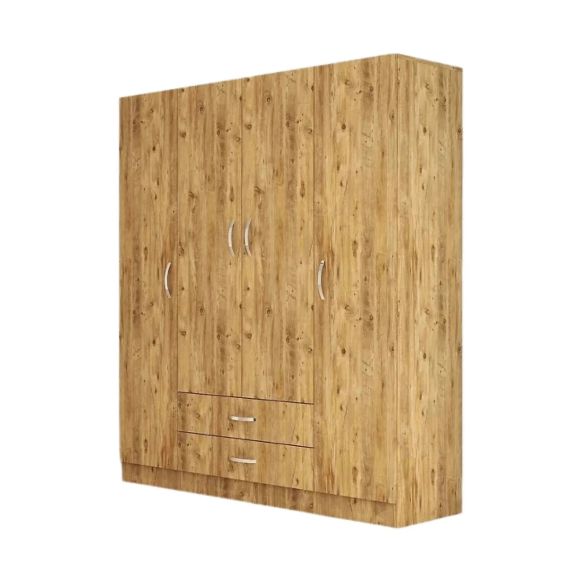 Dulap GRD0602, stejar, PAL melaminat, cu 4 usi si 2 sertare, 160x47x182 cm