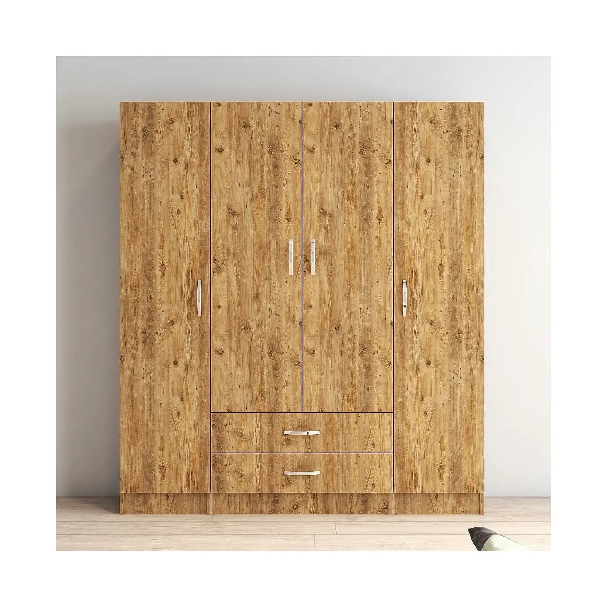 Dulap GRD0602, stejar, PAL melaminat, cu 4 usi si 2 sertare, 160x47x182 cm