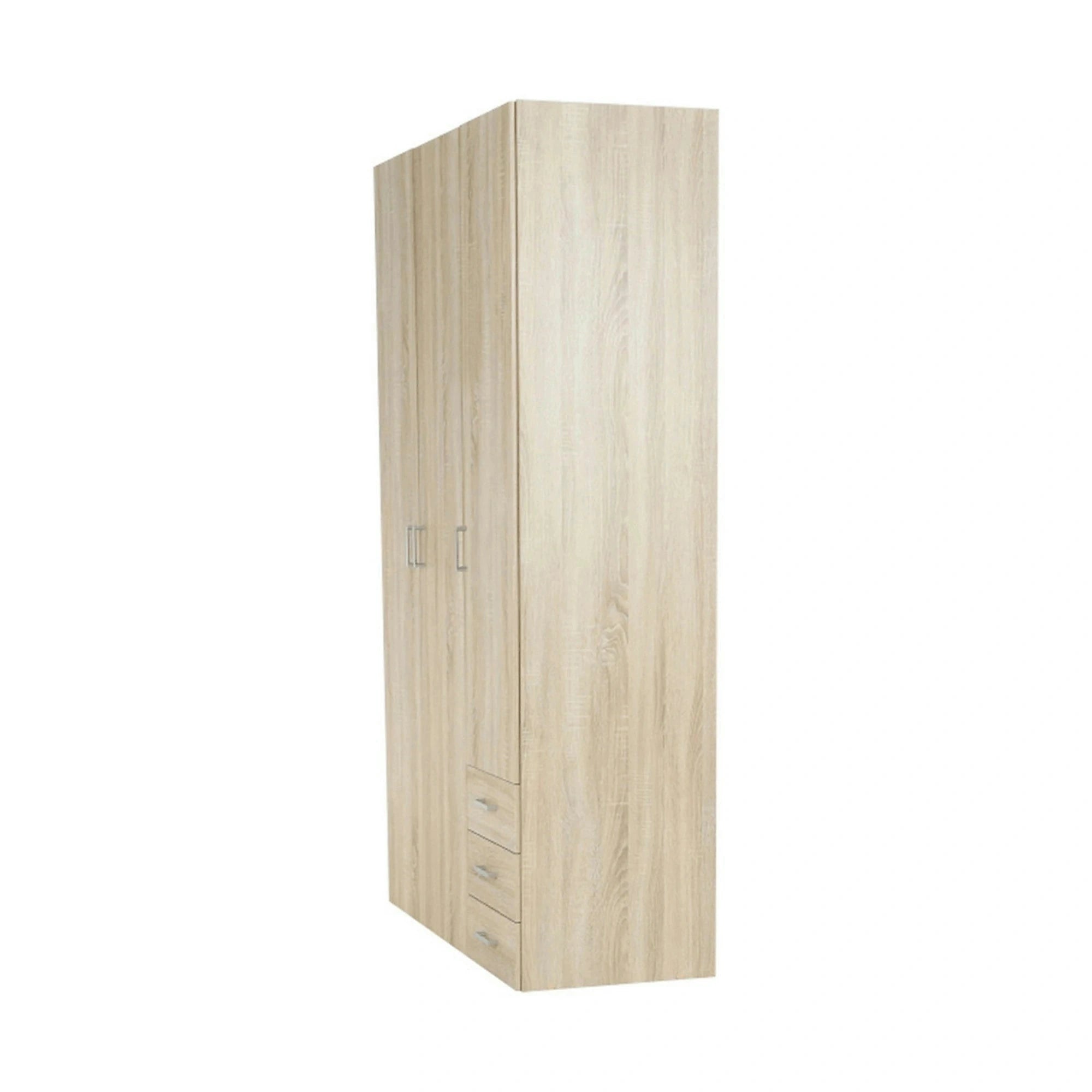 Dulap GWEN 70427, stejar sonoma, PAL, cu 3 usi si 3 sertare, 116x50x200 cm