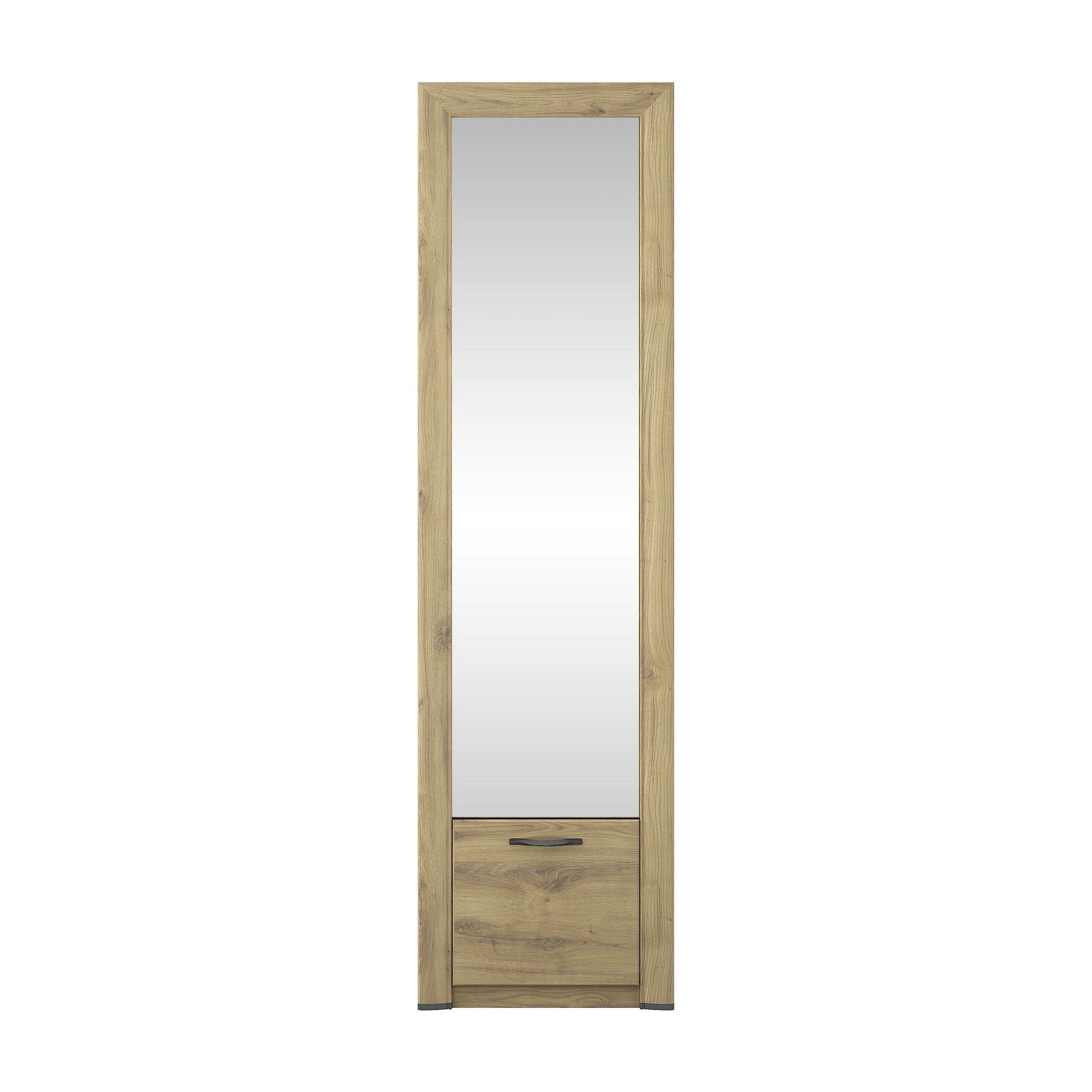 Dulap hol SAPORI, stejar navarra, PAL laminat, 60x36x217 cm