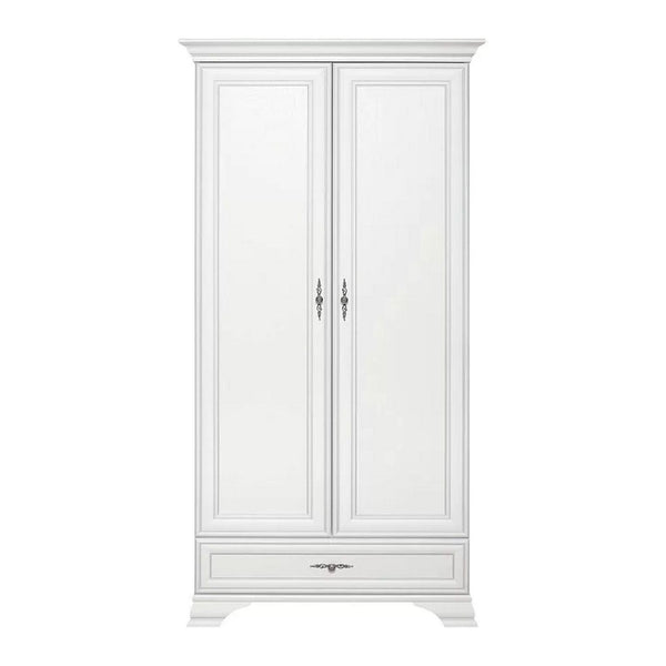 Dulap IDENTO, alb, cu 2 usi si un sertar, 100x61x198 cm