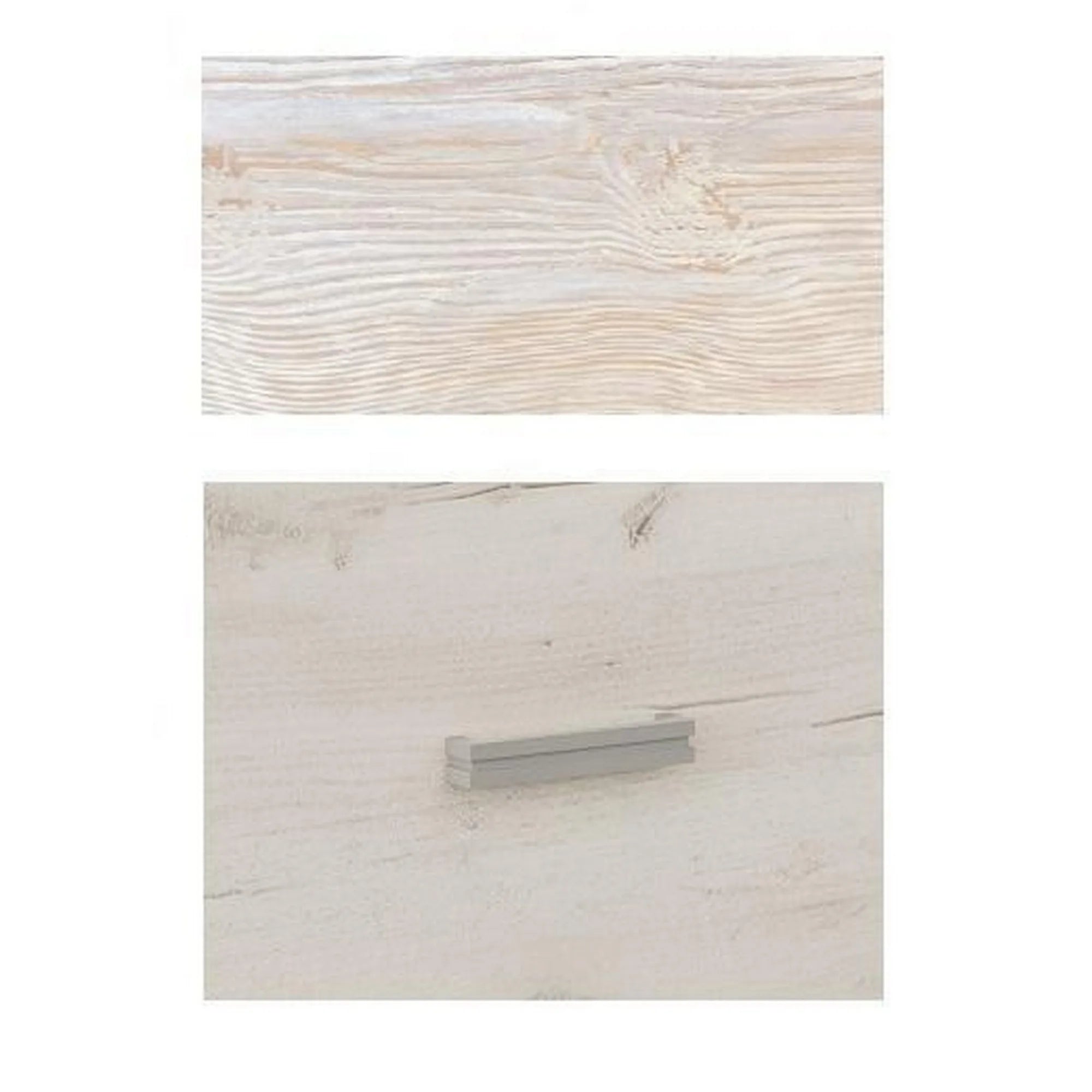 Dulap INDIANAPOLIS I1, stejar craft alb, PAL laminat, cu 2 usi si un sertar, 96x58x192 cm