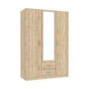 Dulap INVITA TIP 2, stejar sonoma, PAL melaminat, cu 3 usi si 2 sertare, 134x60x200 cm
