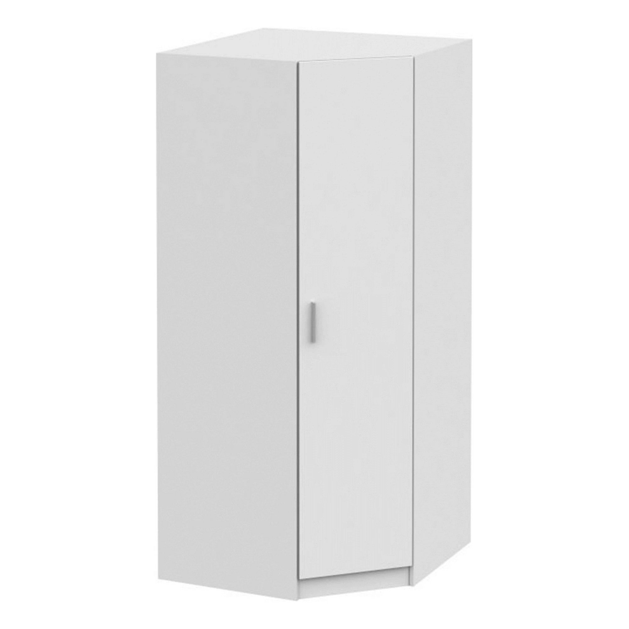 Dulap INVITA Tip 3, alb, PAL melaminat, cu o usa, 91x91x200 cm