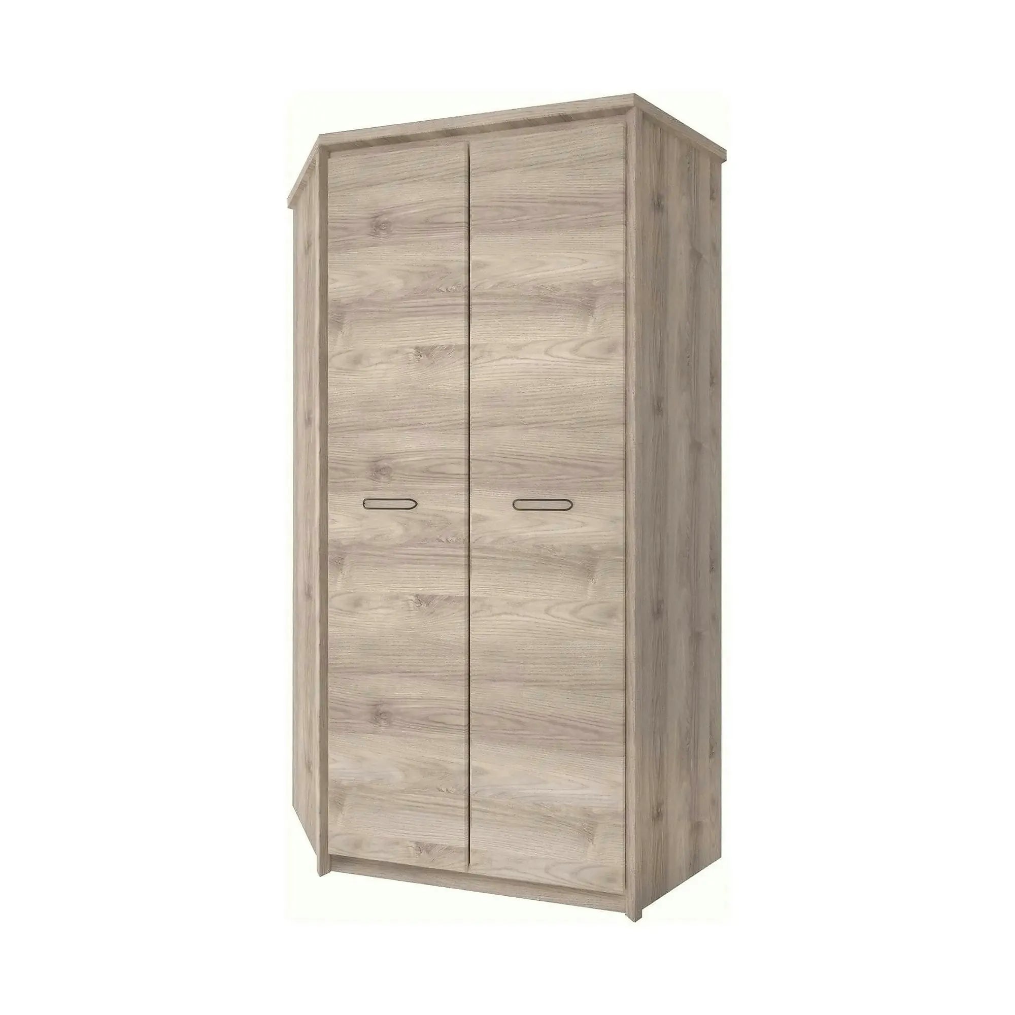 Dulap JAZZ, stejar, PAL laminat, cu 2 usi, 101x101x210 cm