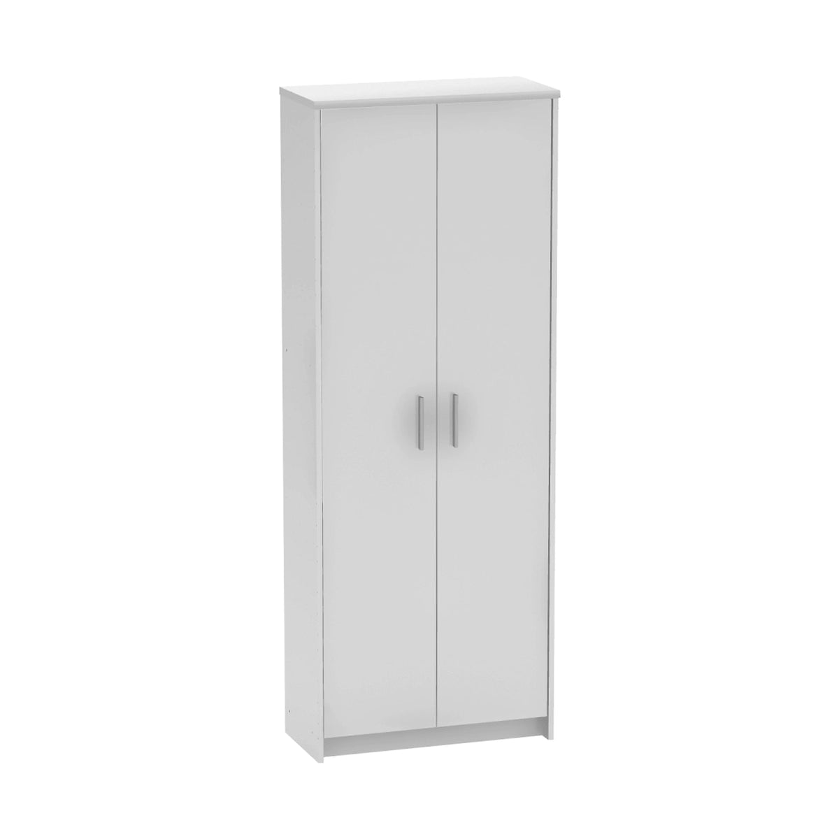 Dulap JOHAN 2 NEW 05, alb, DTD laminat, cu 2 usi, 73x34x186 cm