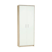 Dulap JOHAN 2 NEW 05, stejar sonoma/alb, DTD laminat, cu 2 usi, 73x34x186 cm