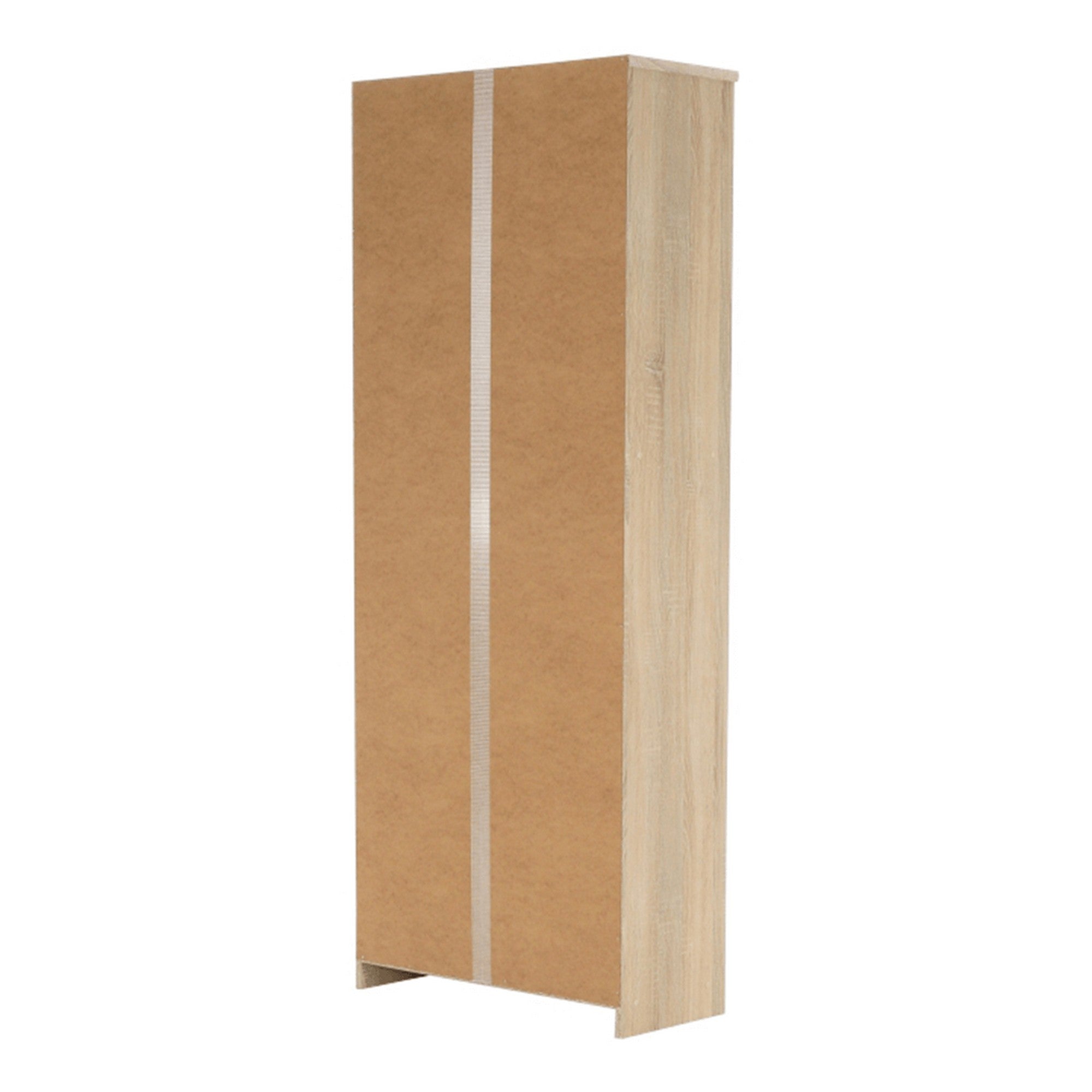 Dulap JOHAN 2 NEW 05, stejar sonoma/alb, DTD laminat, cu 2 usi, 73x34x186 cm