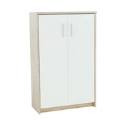 Dulap JOHAN 2 NEW 13, stejar sonoma/alb, PAL melaminat, cu 2 usi, 73x34x116 cm