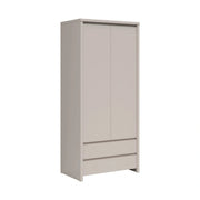 Dulap KASPIAN, casmir, PAL, cu 2 usi si 2 sertare, 90x56x201 cm