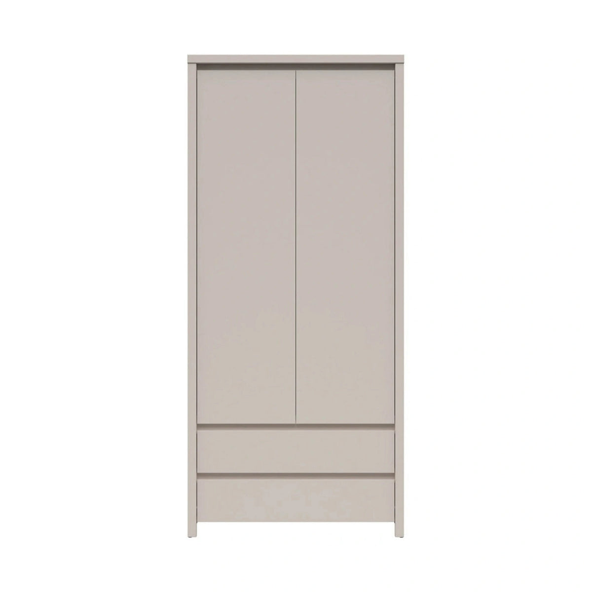 Dulap KASPIAN, casmir, PAL, cu 2 usi si 2 sertare, 90x56x201 cm
