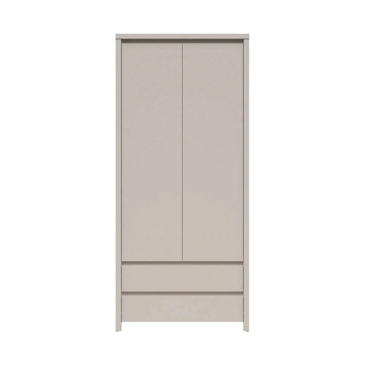 Dulap KASPIAN, casmir, PAL, cu 2 usi si 2 sertare, 90x56x201 cm