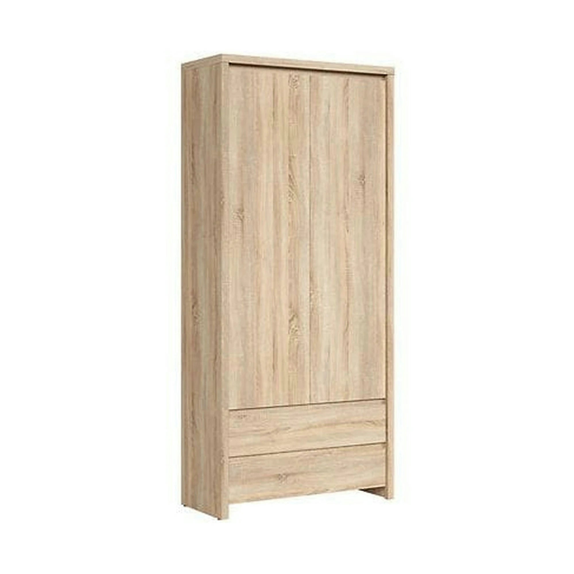 Dulap KASPIAN, stejar sonoma, PAL, cu 2 usi si 2 sertare, 90x41x201 cm