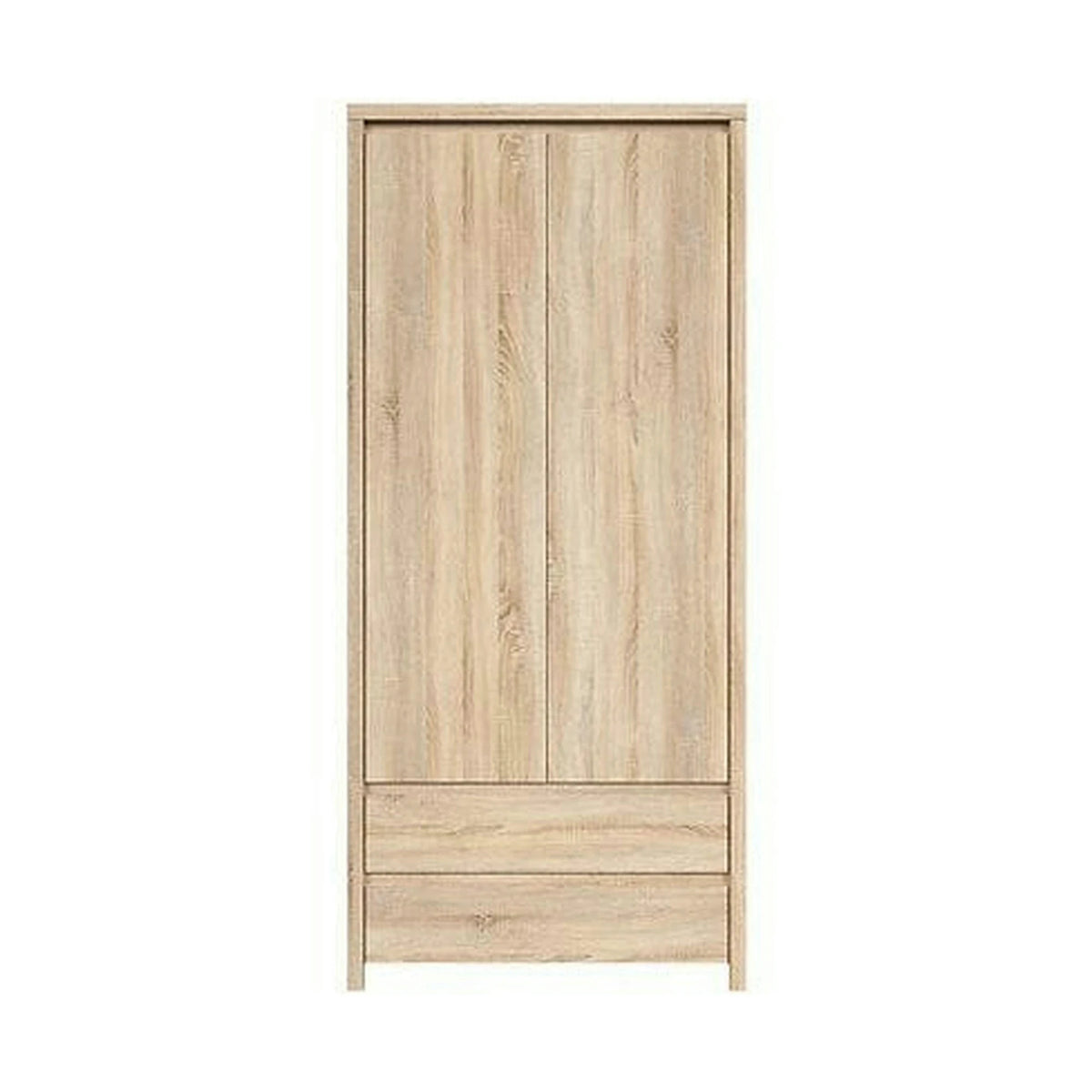 Dulap KASPIAN, stejar sonoma, PAL, cu 2 usi si 2 sertare, 90x41x201 cm