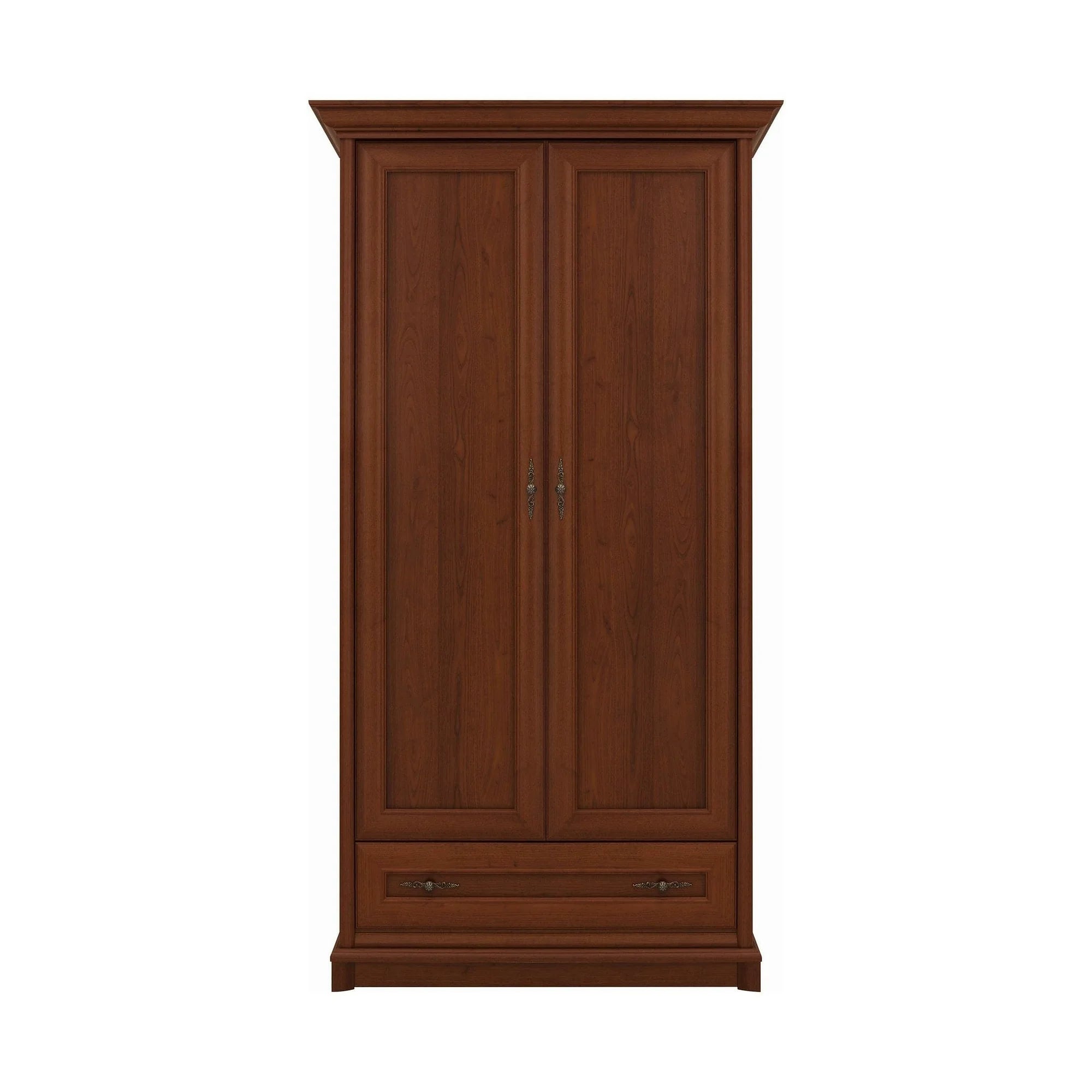 Dulap KENT, castan, PAL, cu 2 usi si un sertar, 110x66x205 cm