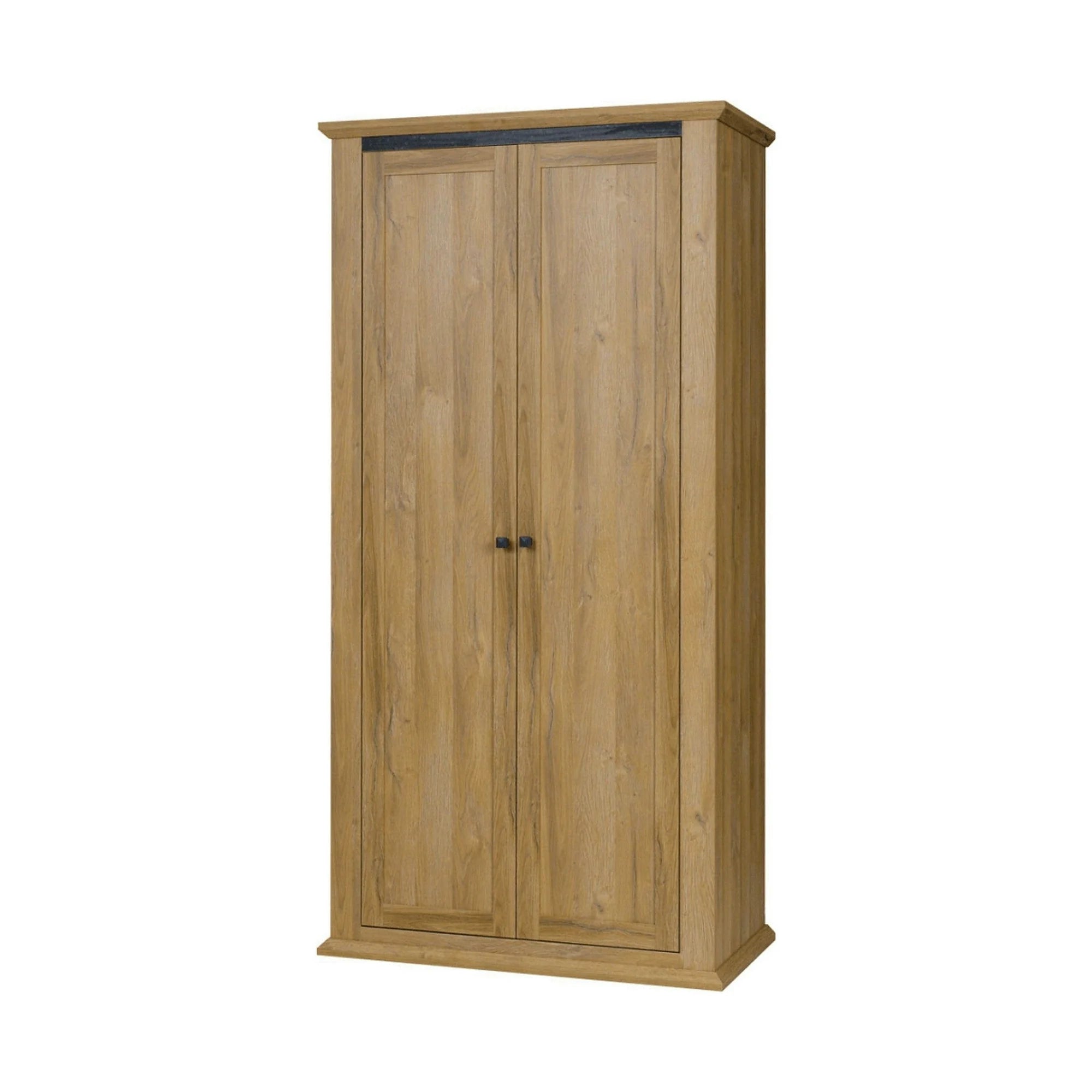 Dulap LEON MZ2, stejar, DTD laminat, cu 2 usi, 100x54x100 cm