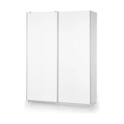 Dulap LIMA S1, alb, PAL laminat, cu 2 usi, 153x58x210 cm
