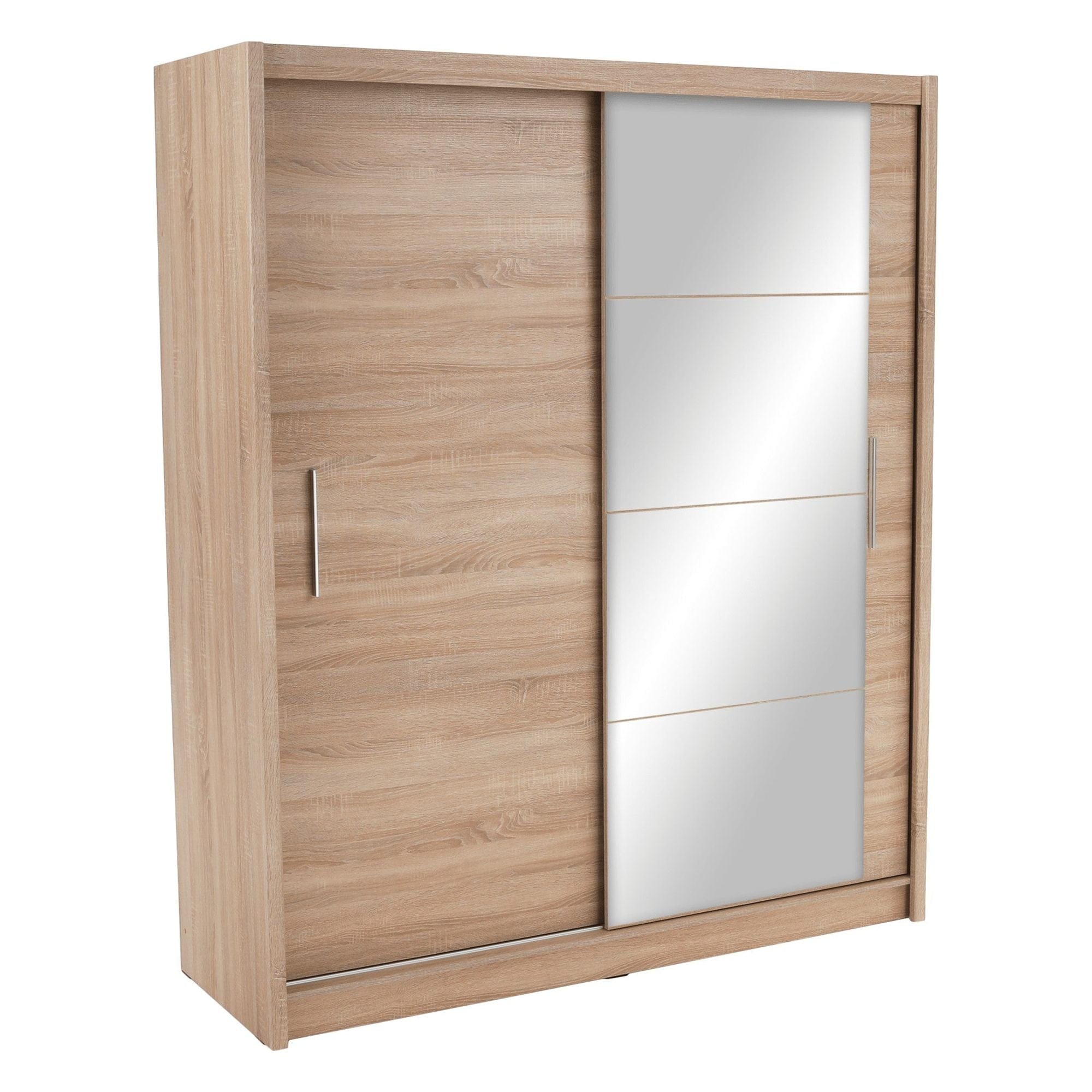 Dulap LOW, stejar sonoma, DTD laminat, cu 2 usi, 180x61x215 cm