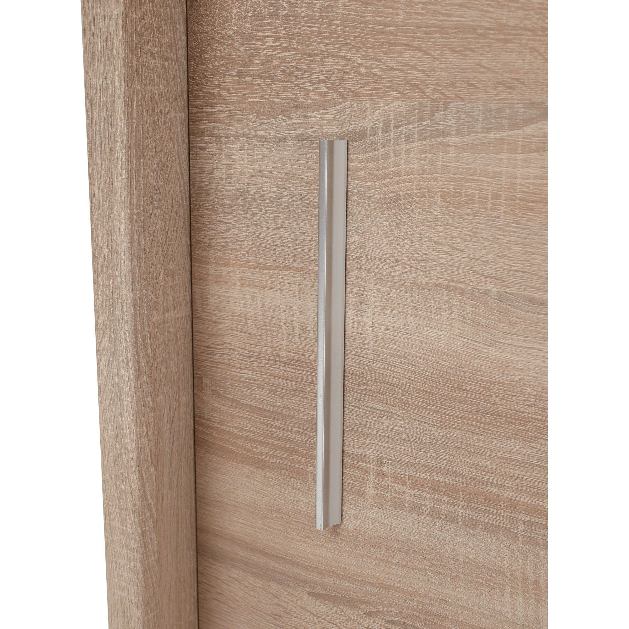 Dulap LOW, stejar sonoma, DTD laminat, cu 2 usi, 180x61x215 cm