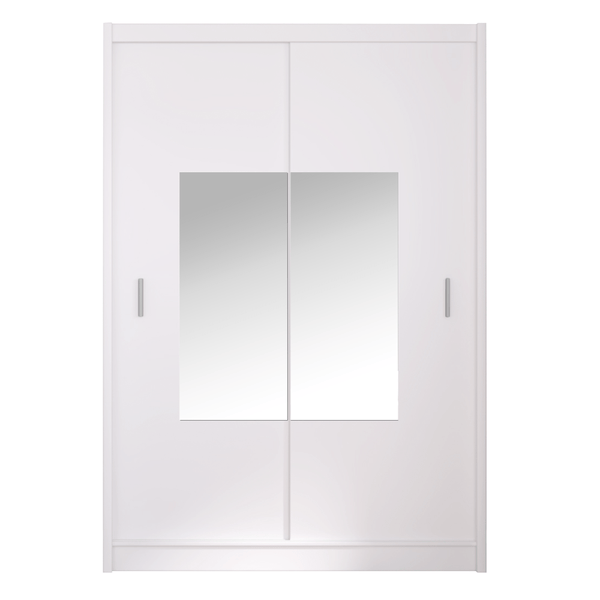 Dulap MADRYT, alb, PAL melaminat, cu 2 usi, 150x61x215 cm