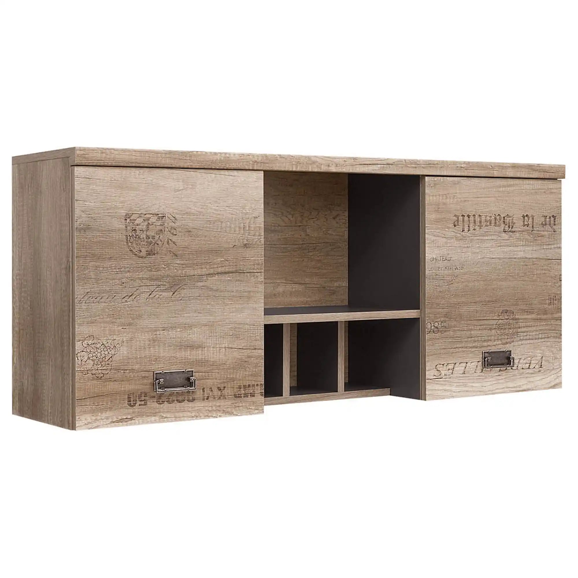 Dulap MALCOLM, stejar canyon, PAL, cu 2 usi, 120x31x51 cm