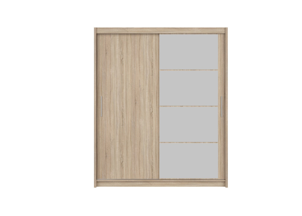 Dulap MARIO 180, stejar sonoma, PAL, cu 2 usi, 180x61x216 cm