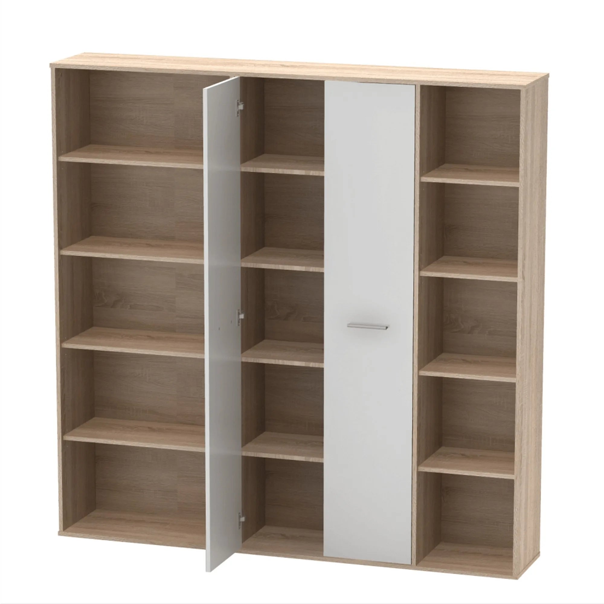 Dulap MAURUS NEW MA50, stejar sonoma/alb, PAL melaminat, 181x34x181 cm