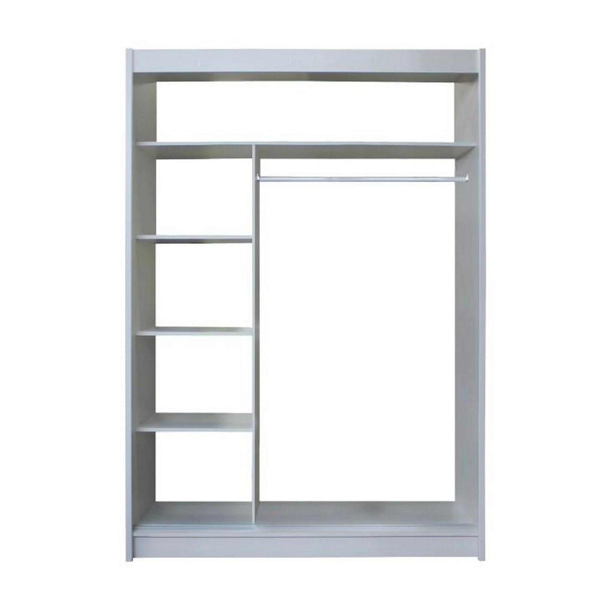 Dulap MERINA, PAL, stejar sonoma/gri, PAL melaminat, cu 2 usi, 150x60x215 cm