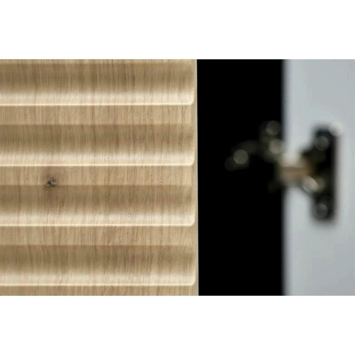 Dulap MURANO, stejar artisan/negru, cu 2 usi si 2 sertare, 80x53x205 cm