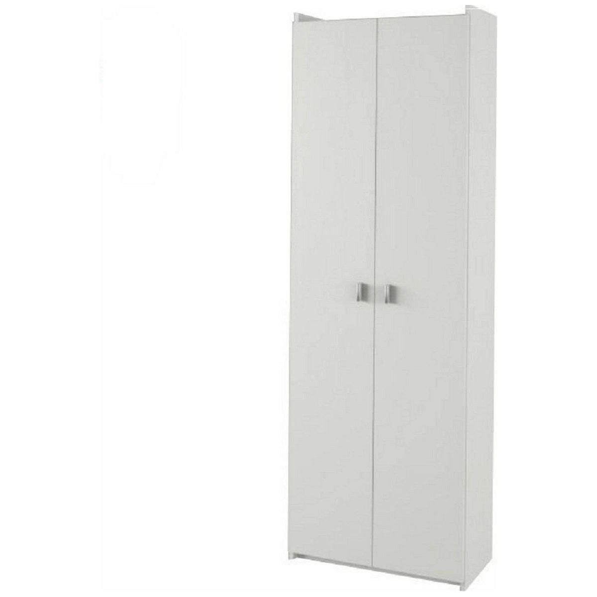 Dulap NATALI TYP 6, alb, PAL melaminat, cu 2 usi, 64x32x190 cm