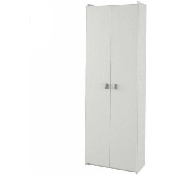 Dulap NATALI TYP 6, alb, PAL melaminat, cu 2 usi, 64x32x190 cm