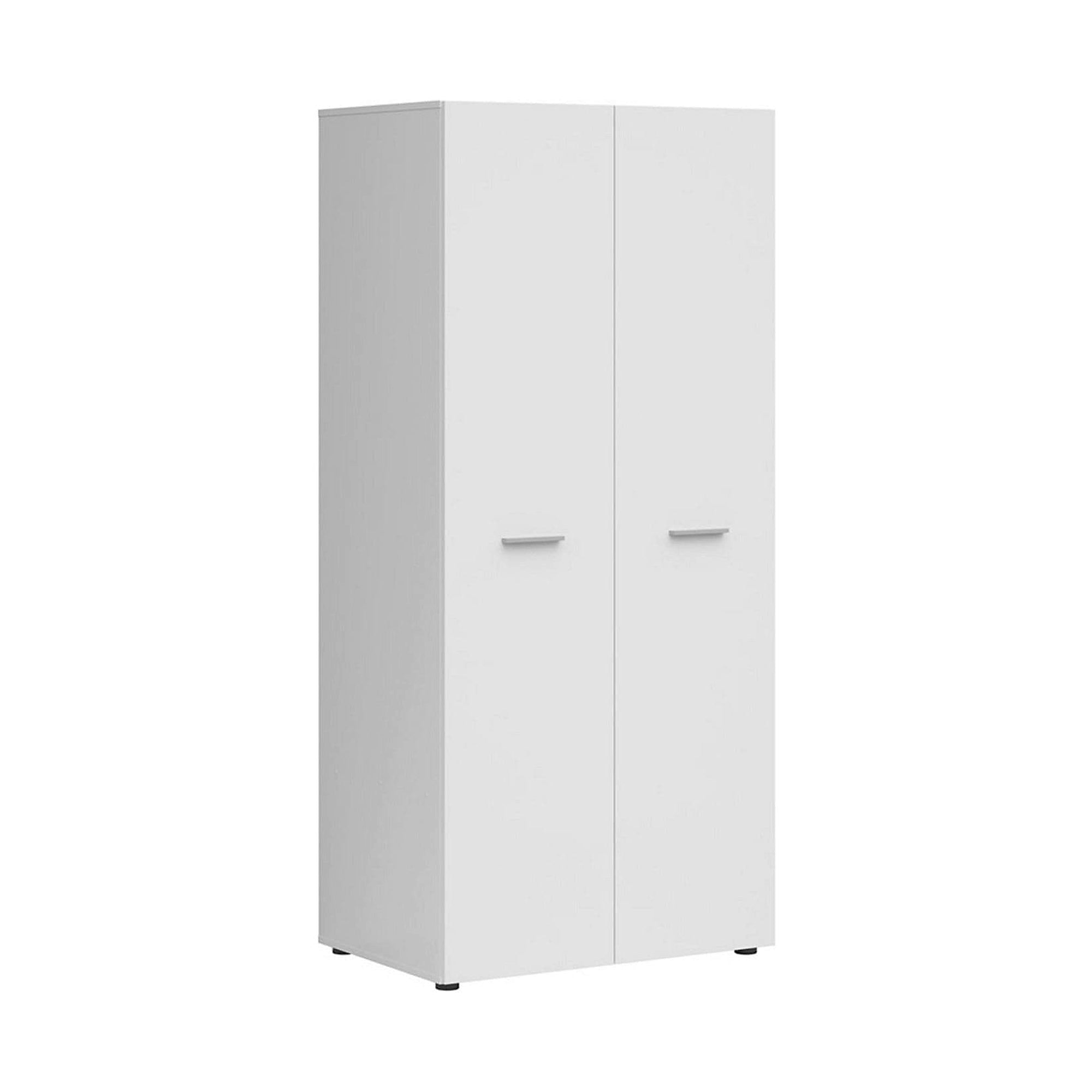 Dulap NENO, alb, PAL, cu 2 usi, 81x54x179 cm