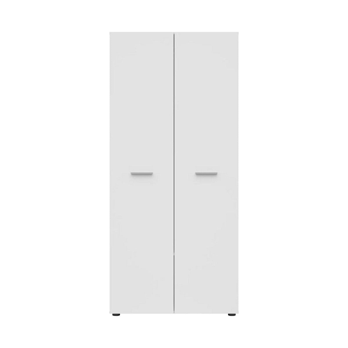 Dulap NENO, alb, PAL, cu 2 usi, 81x54x179 cm