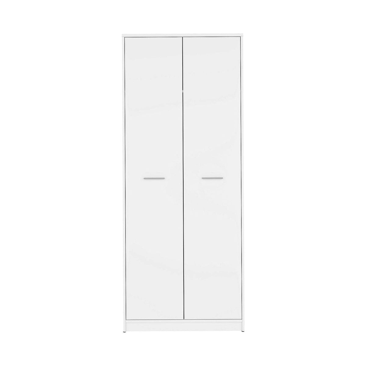 Dulap NEPO PLUS, alb, PAL laminat, cu 2 usi, 80x55x197 cm