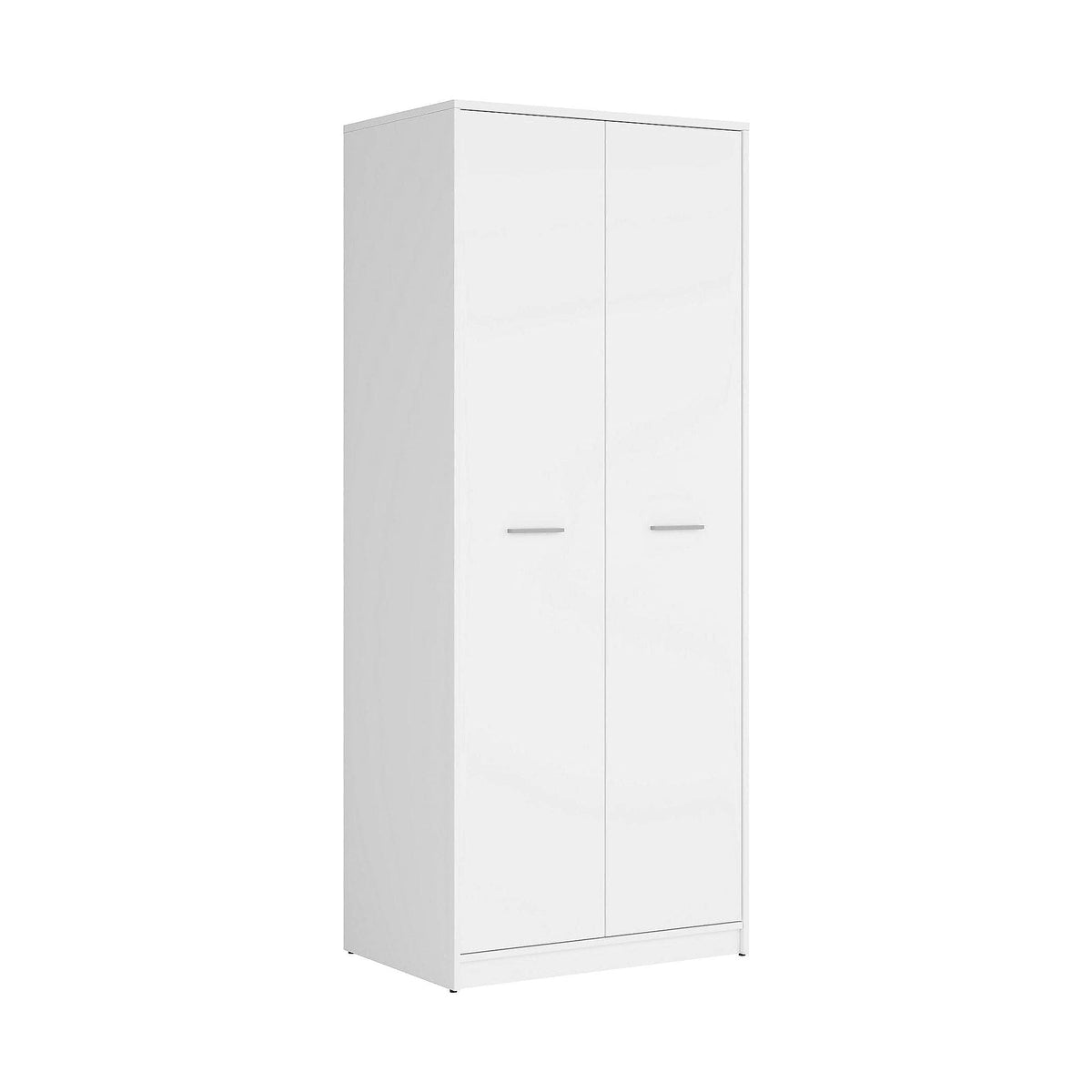 Dulap NEPO PLUS, alb, PAL laminat, cu 2 usi, 80x55x197 cm