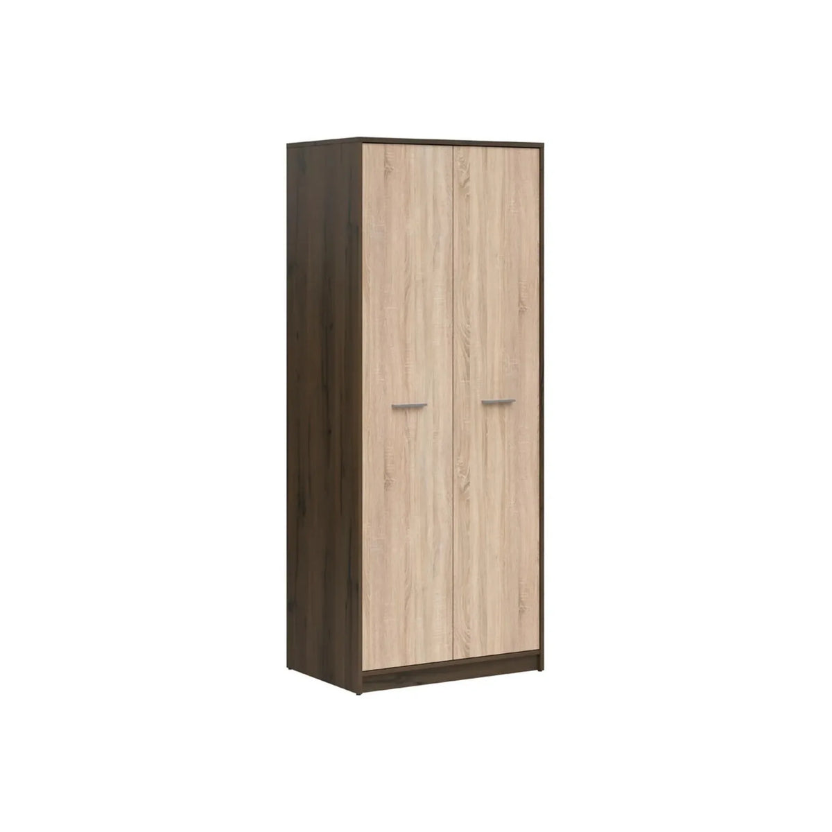 Dulap NEPO PLUS, stejar inchis/stejar sonoma, PAL laminat, 80x55x197 cm